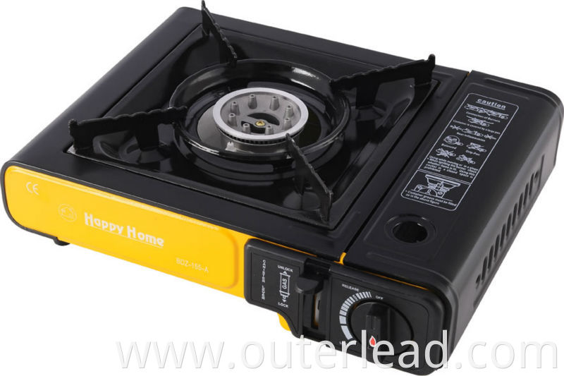 Outdoor Camping BBQ Portable Gas Cooker Stove Cast Iron 1 Burner Gas Stove